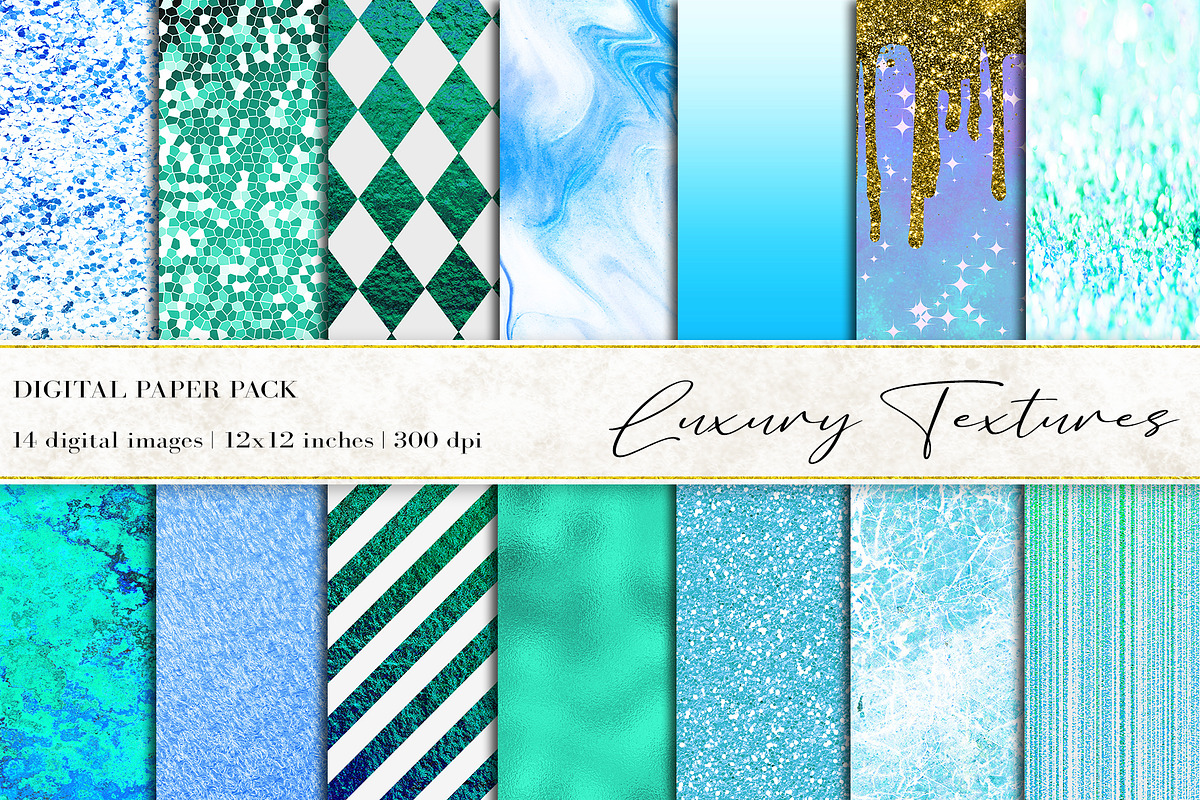Luxury Textures Digital Papers, a Texture Graphic by BonaDesigns