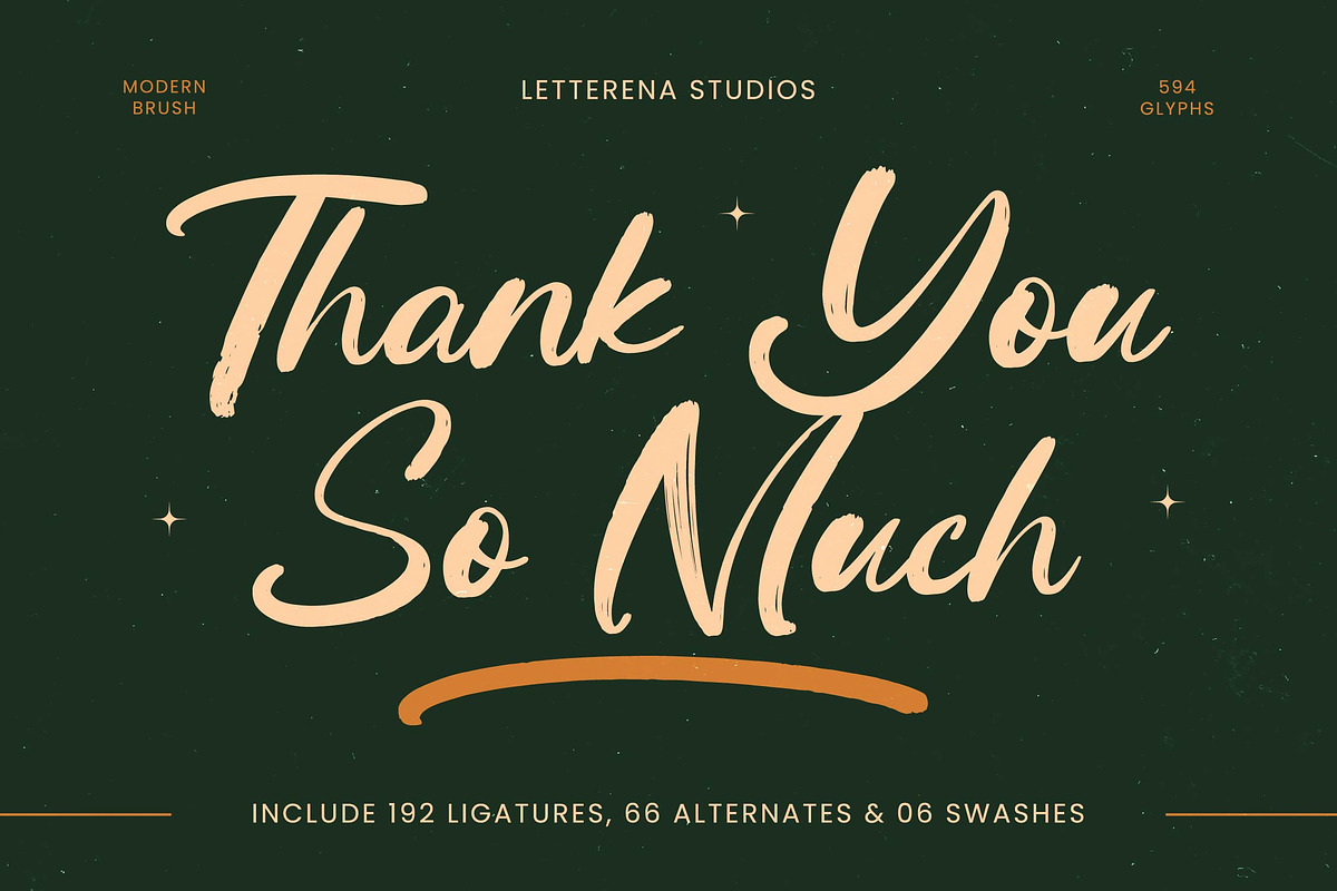 Routine Oldnight Modern Brush Font, a Script Font by Letterena Studios Script (Photo 20 of 20)