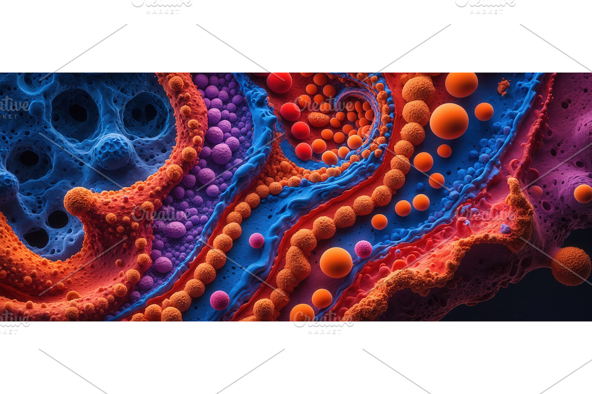 Abstract 3D illustration of colorful, an Illustration by tilialucida