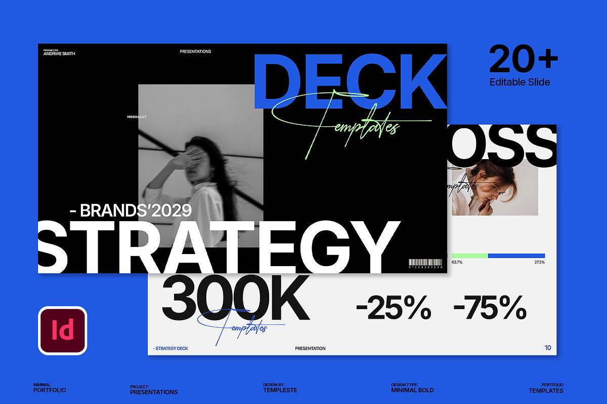 Strategy Presentation Deck Template, a Presentation Template by Templeste (Photo 1 of 6)