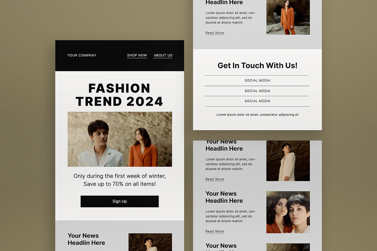 Minimalist Email Newsletter, an Email Template by graphicook