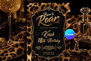 Leopard Print Birthday Invitation, an Invitation Template by InvitingStorys (Thumbnail 2 of 11)