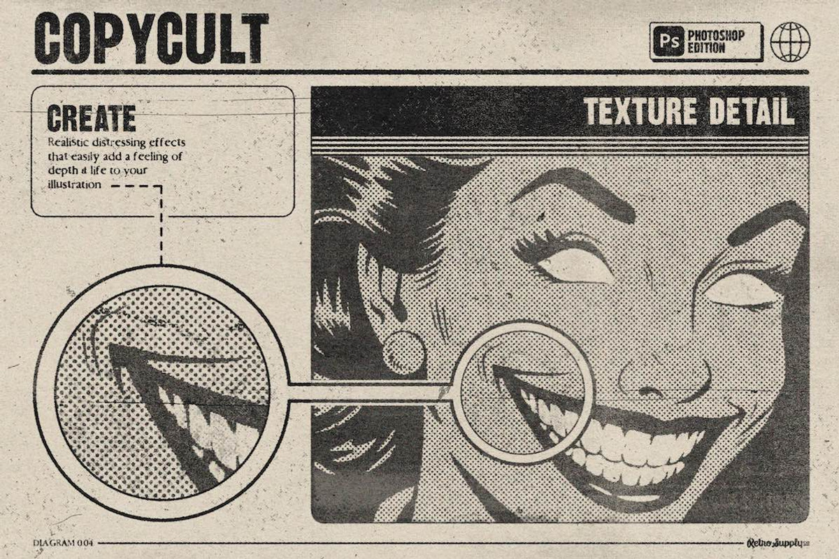 CopyCult for Photoshop, a Brush Add-On by RetroSupply Co. (Photo 9 of 12)