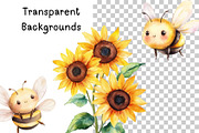 Bee and Honey Clipart Bundle, an Illustration by PassionPNGcreation (Thumbnail 7 of 12)