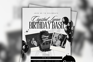 Canva Birthday Celebration Flyer, a Social Media Template by Lux Logo Studios