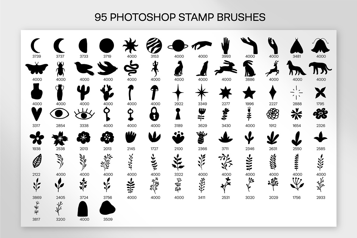 Linocut Style Stamp Brushes, a Brush Add-On by NinaFedorova (Photo 5 of 8)