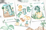 Little dinosaurs watercolor, an Animal Illustration by Marina Ermakova (Thumbnail 6 of 13)