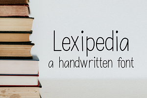 Lexipedia | a cute handwritten font