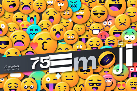 75 Emoji Smileys Icons