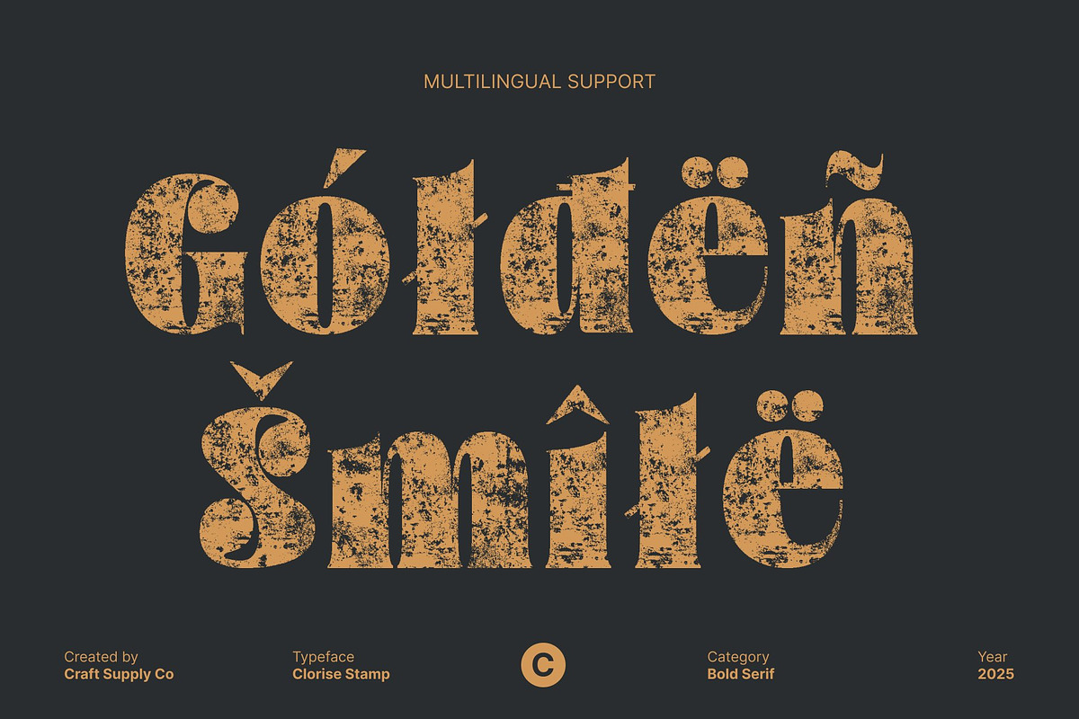 Clorise Stamp, a Sans Serif Font by Craft Supply Co. (Photo 5 of 8)