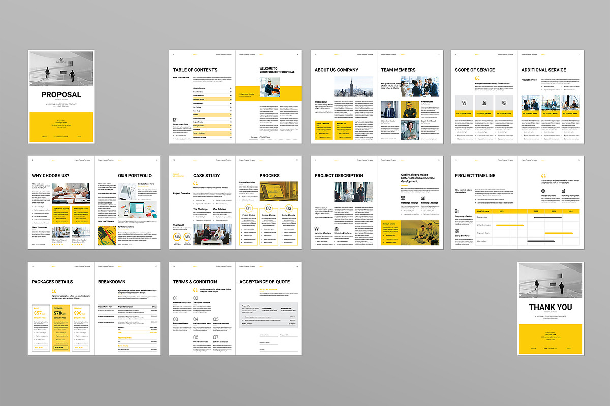 Project Proposal Template, a Brochure Template by Clicker-Stock (Photo 9 of 9)