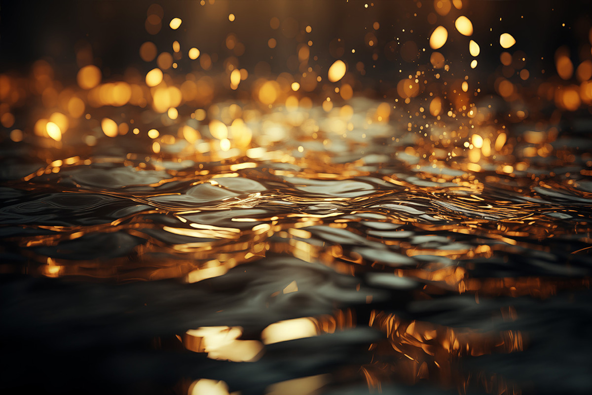 Golden waves. 38 images, a Decorative Illustration by Handmadefont (Photo 3 of 10)