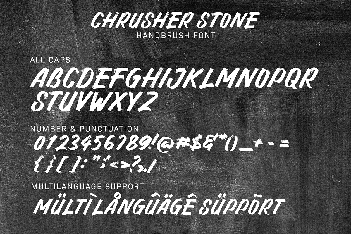 CRUSHER STONE | Brush Font, a Font by MJB Letters (Photo 9 of 10)