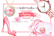 Set to create a fashion illustration, a Decorative Illustration by Gulnara Khadeeva (Thumbnail 1 of 4)