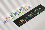 Abstract flowers border, banner, a Decorative Illustration by Good Studio (Thumbnail 4 of 5)