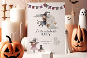 Cute Halloween watercolor clipart, a Seasonal Illustration by Grace Noboa Illustrations (Thumbnail 4 of 12)