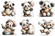 Whimsical Easter Panda Clipart, an Illustration by Sublimation Artist (Thumbnail 6 of 7)