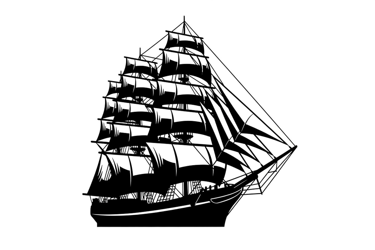 Vintage Sailing Ship SVG Bundle, an Illustration by Designs_River (Photo 15 of 31)
