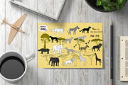 Savanna Animals clip art, an Animal Illustration by Nataliapiache (Thumbnail 4 of 10)