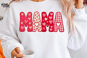 Retro Patchwork MAMA PNG, a Seasonal Illustration by Ink Gallery (Thumbnail 4 of 7)