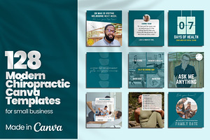 Modern Chiropractic Canva Templates, a Design Template by Socially Sorted