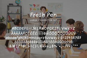 Fresh Pen Modern School Font