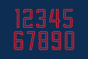 The Professor Numeral Set, a Sans Serif Font by Port Design Company (Thumbnail 2 of 5)