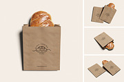 Bakery Paper Bag Mockup, a Packaging Mockup by Twins_studio926 (Thumbnail 1 of 5)