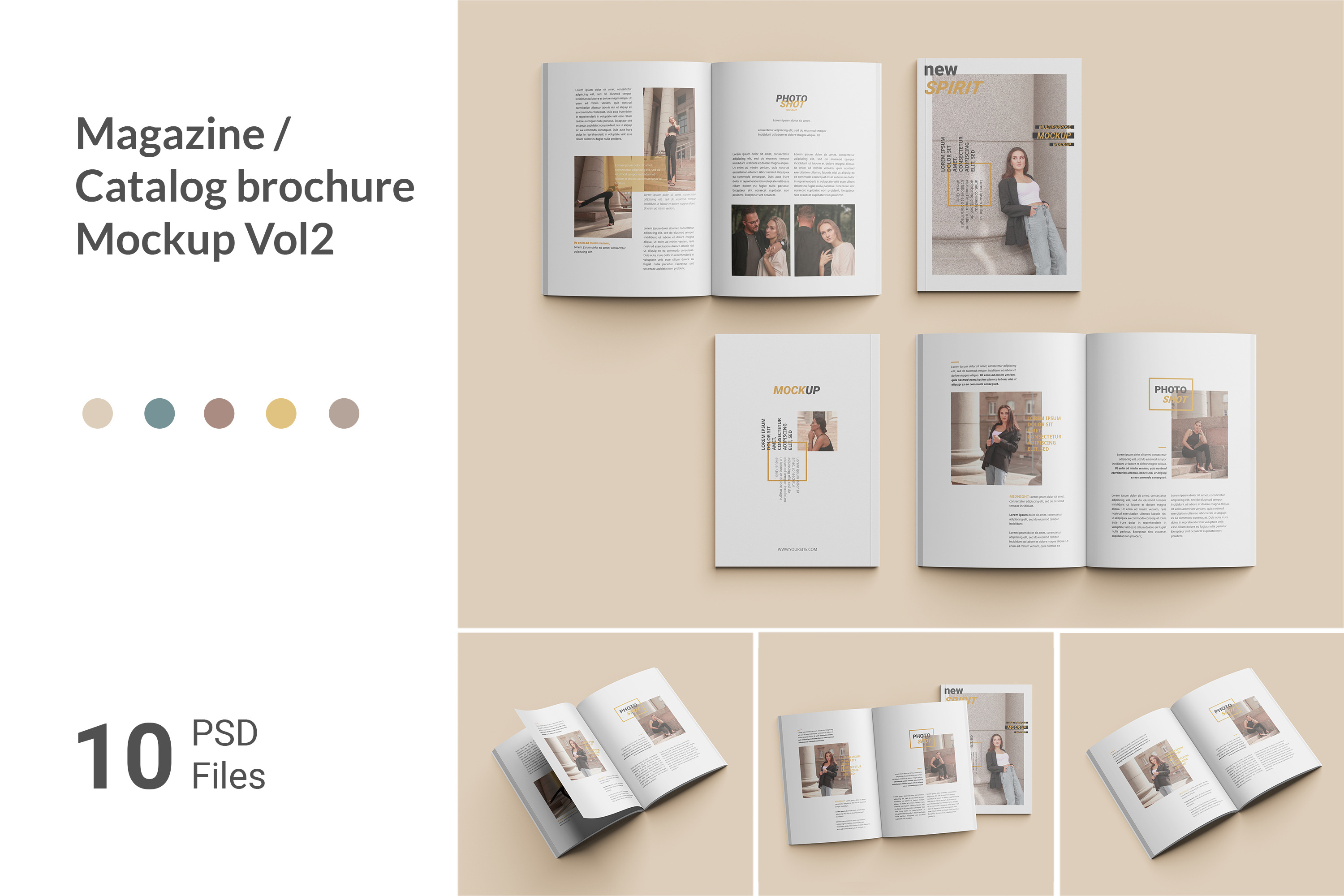 Magazine / Catalog Brochure Mockup 2, a Print Template by simuradi