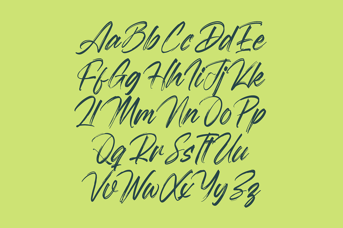 Megatter Breathin Modern Bruh Font, a Script Font by Letterena Studios Script (Photo 14 of 15)