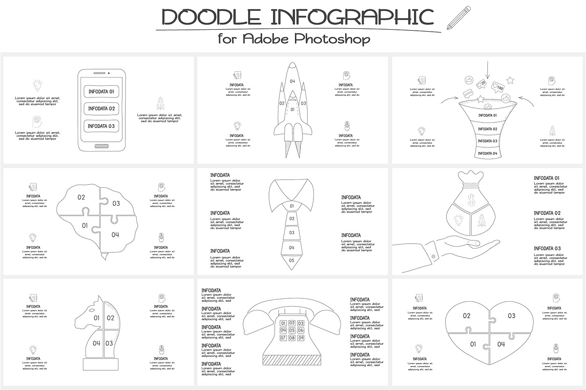 Doodle animated infographics 1 preview 5