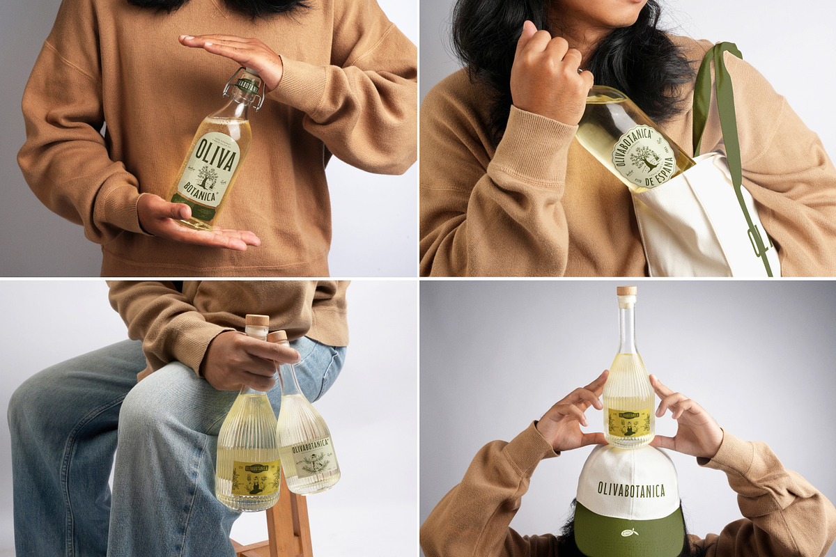 30 Olive Oil & Wine Bottles Mockups, a Packaging Mockup by Vitora Mockup (Photo 3 of 10)