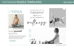 Instagram Puzzle Templates Wellness