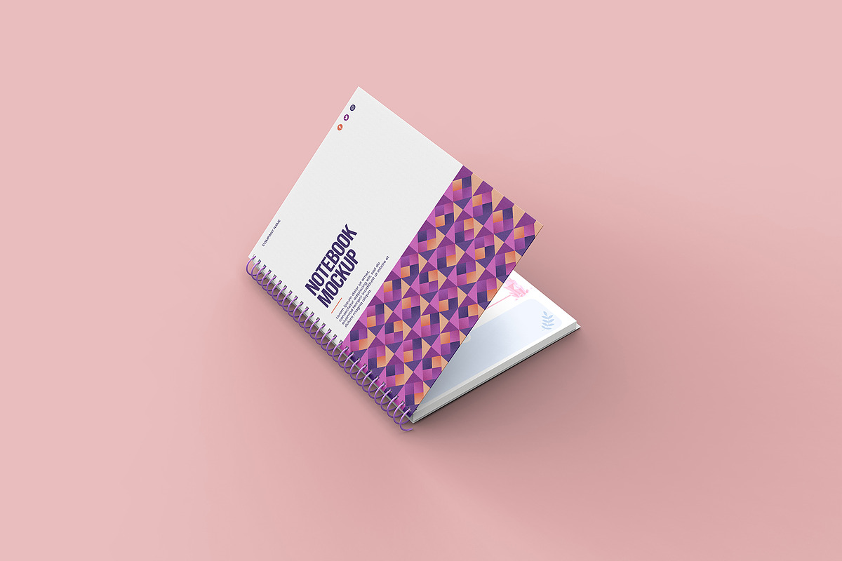 School Notebook Cover Mockup, a Merchandise Mockup by Graphicboom (Photo 6 of 7)