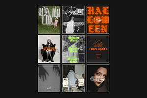 Halloween Canva Template Set 5, a Templates & Theme by BYOTstudios