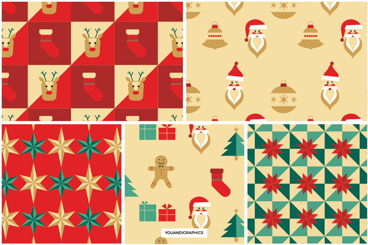 Christmas Patterns & Illustrations, a Graphic by Youandigraphics (Photo 10 of 13)