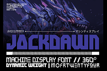 Jackdawn - Machine Display Font