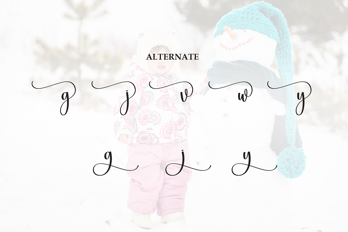Babysnow | Script Font, a Handwritten Font by Scratchones (Photo 7 of 9)