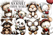Adorable Animal World Clipart, an Illustration by Daily.Designs (Thumbnail 1 of 5)