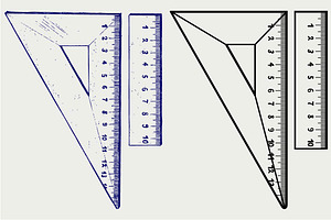 Wooden rulers SVG