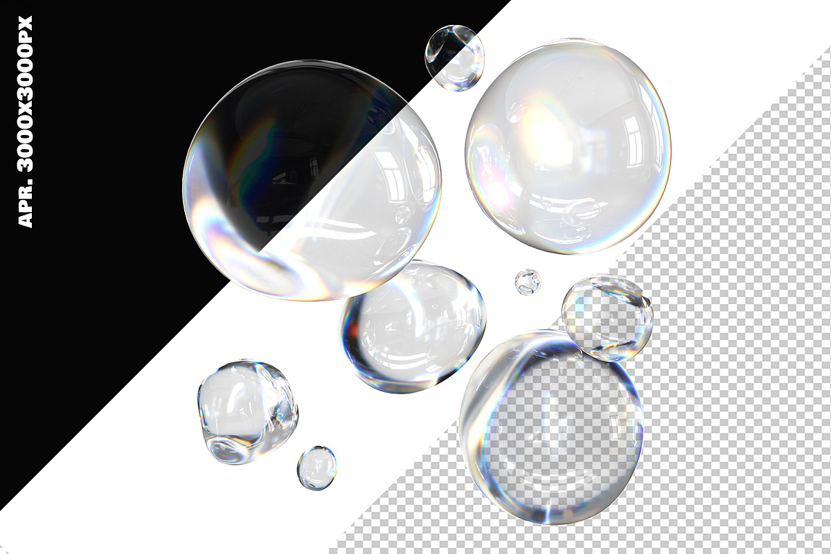 3D Soap Bubbles and Letters set, a Graphic by LarysaZabrotskaya (Photo 10 of 12)