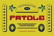 PATDLE - Retro Display Font, a Handwritten Font by Rightwheels (Thumbnail 1 of 10)