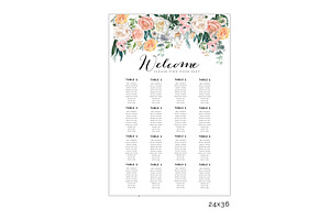 Wedding Seat Chart Template