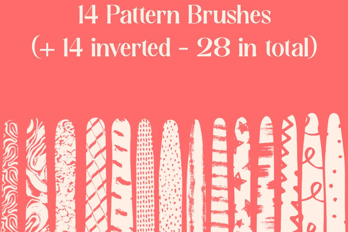 Procreate Essential Pattern Brushes, a Brush Add-On by KJP Designs (Photo 9 of 9)
