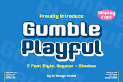 Gumble Playful Font, a Sans Serif Font by QR Design Studio (Thumbnail 1 of 9)