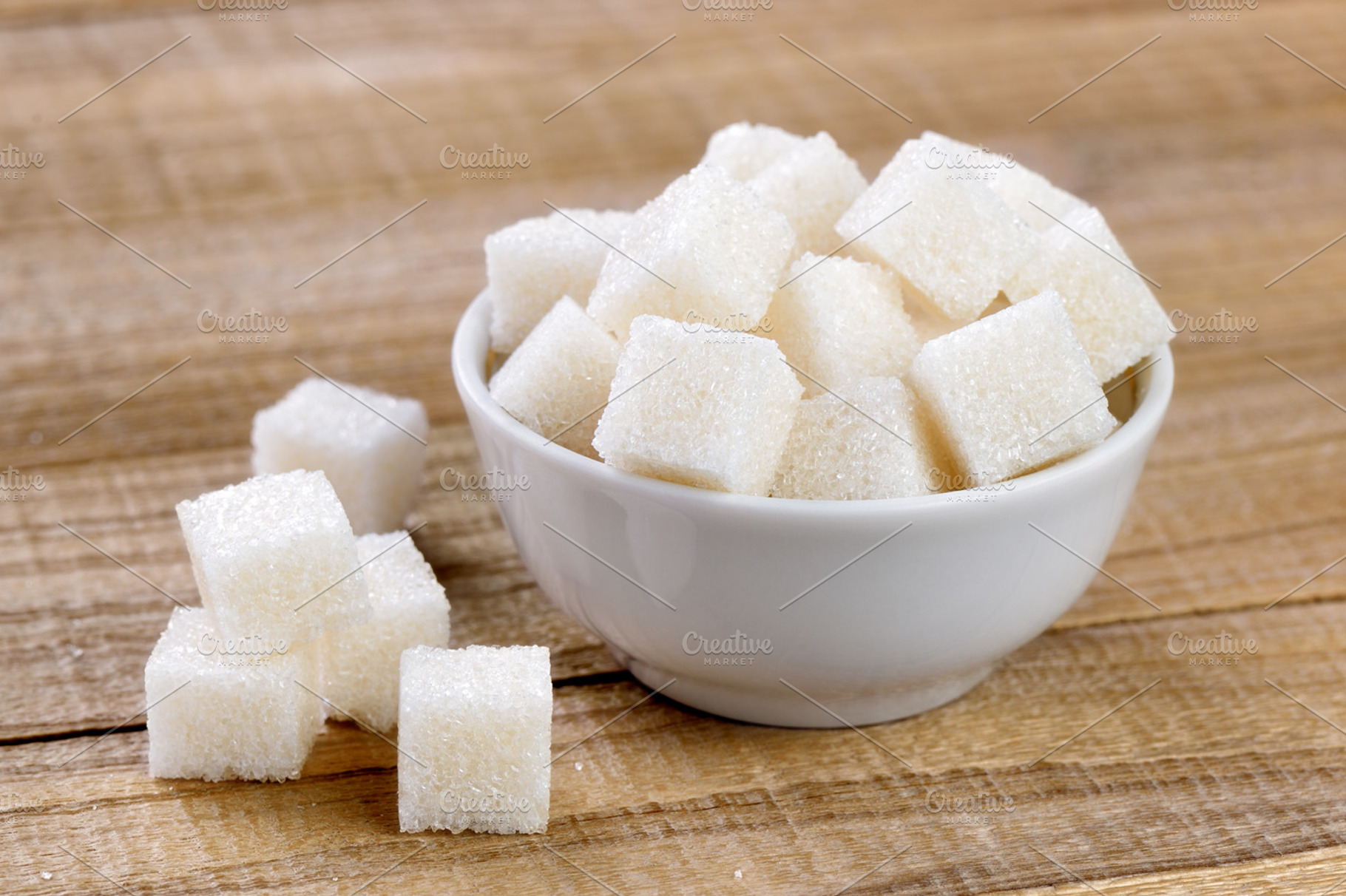 Sugar Cubes In Bowl