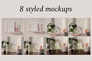 Interior frame mockup bundle PHOEBE, a Print Template by Bonumo (Thumbnail 2 of 15)