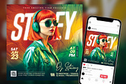 DJ Party Flyer, a Flyer Template by drimerz (Thumbnail 1 of 2)