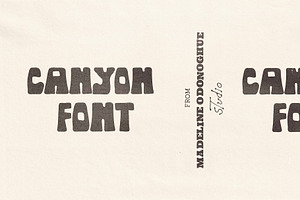 Canyon - Hand Drawn Western Font, a Handwritten Font by Madeline ODonoghue Design