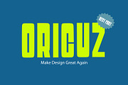 ORICUZ - Bold Ultra-Condensed Font, a Sans Serif Font by BROCZ Store (Thumbnail 1 of 5)